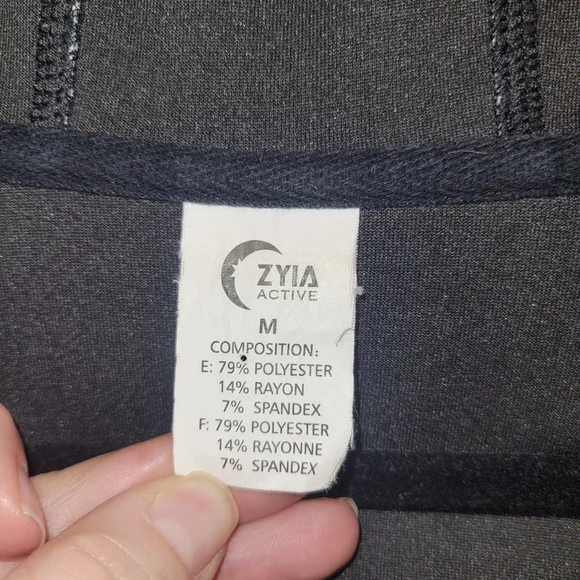 ZYIA Women's Zip-Up Hoodie Jacket Gray Medium Workout - Picture 7 of 7